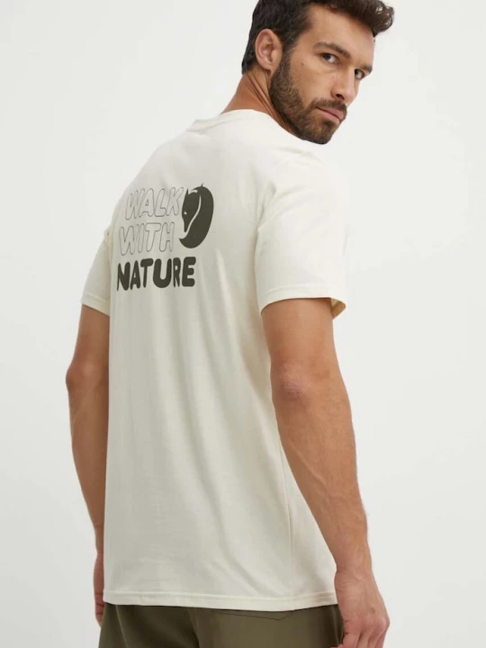 Obrázek produktu Fjallraven Sportovní triko Fjallraven Walk With Nature Fjällräven béžová