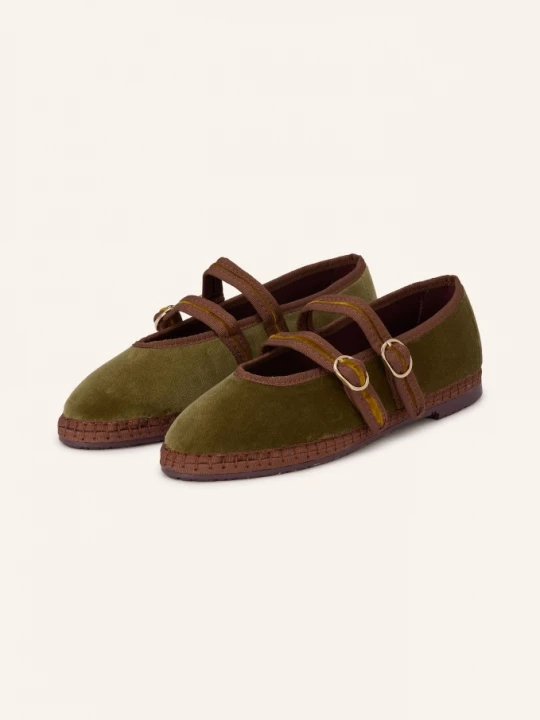 Obrázek produktu Flabelus Baleríny Mary Jane Claire khaki