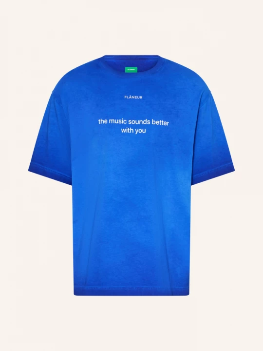 Obrázek produktu Flâneur Oversized Tričko With You modrá / bílá