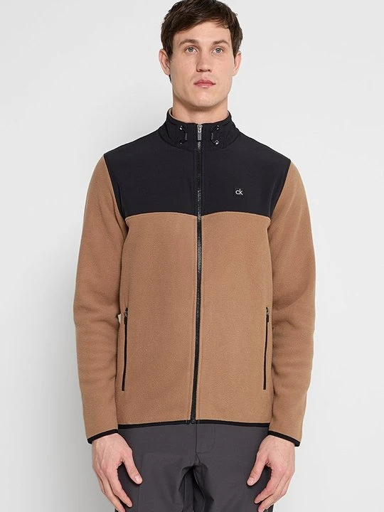Obrázek produktu Fleecová bunda Calvin Klein hnědá