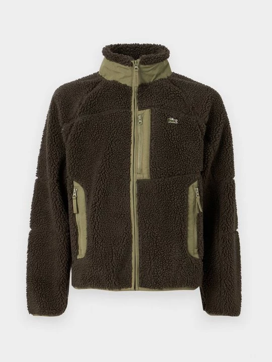 Obrázek produktu Fleecová bunda Lacoste tmavě zelená