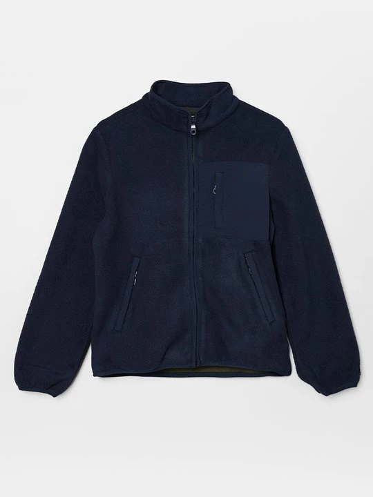Obrázek produktu Fleecová bunda Lyle & Scott tmavomodrý denim
