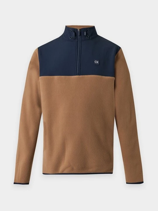Obrázek produktu Fleecová mikina Calvin Klein světle hnědá