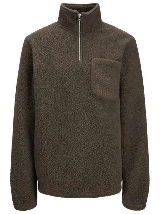 Obrázek produktu Fleecová mikina Jack&Jones tmavě hnědá