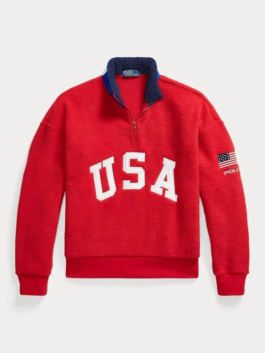 Obrázek produktu Fleecová mikina Polo Ralph Lauren červená