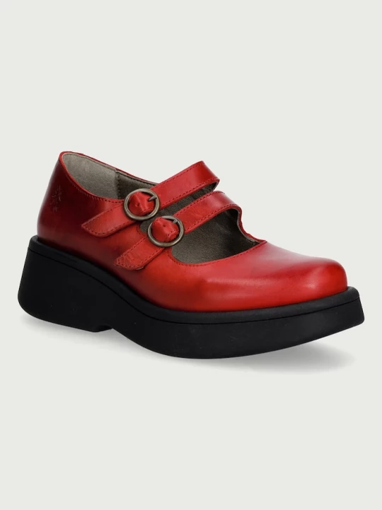 Obrázek produktu Fly London Polobotky dámské kožené MILY532FLY červená