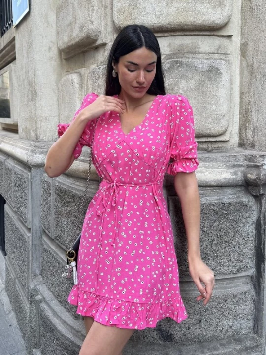 Obrázek produktu For You Moda Šaty pink / černá / bílá