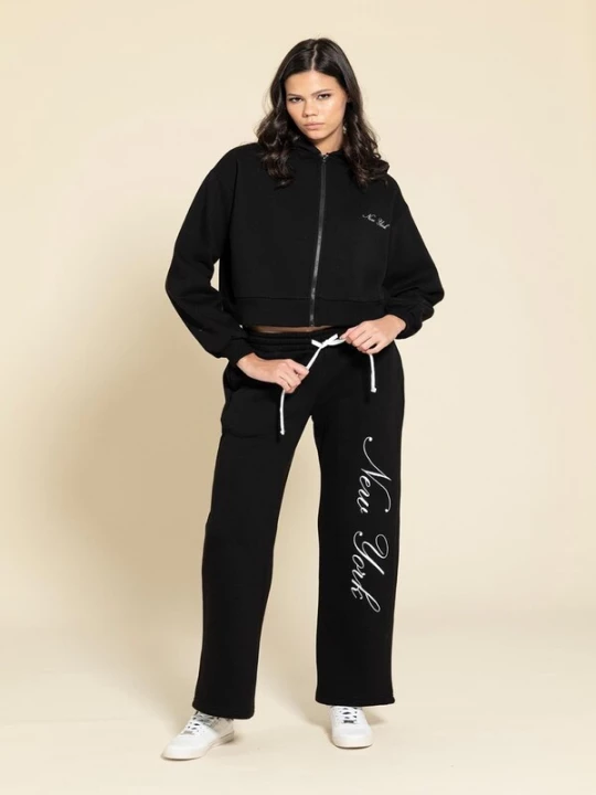 Obrázek produktu For You Moda Tepláková souprava černá / bílá