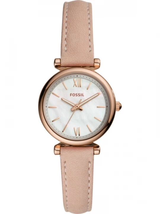Obrázek produktu FOSSIL Analogové hodinky 'Carlie' růžově zlatá / starorůžová / perlově bílá