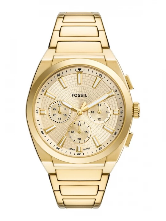 Obrázek produktu FOSSIL Analogové hodinky 'Everett' zlatá / černá