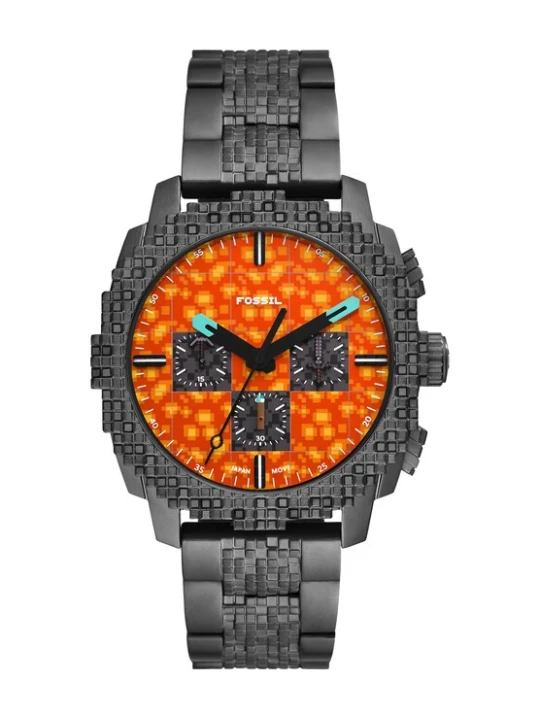 Obrázek produktu FOSSIL Analogové hodinky 'MINECRAFT' tyrkysová / grafitová / oranžová