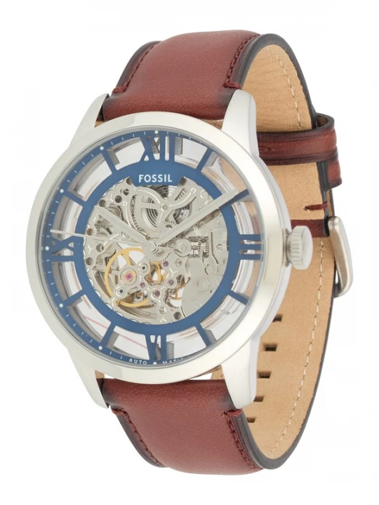Obrázek produktu FOSSIL Analogové hodinky 'Townsman' enciánová modrá / hnědá / stříbrná