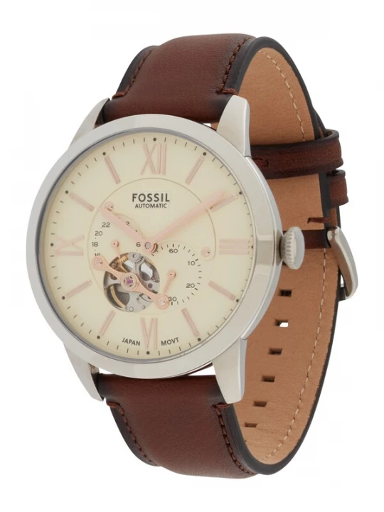 Obrázek produktu FOSSIL Analogové hodinky 'Townsman'  tmavě hnědá / stříbrná