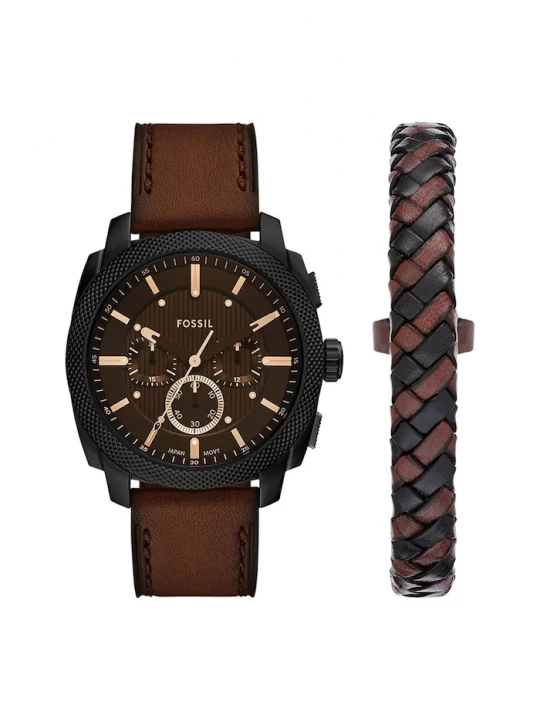 Obrázek produktu Fossil Hodinky a náramek Fossil MACHINE hnědá