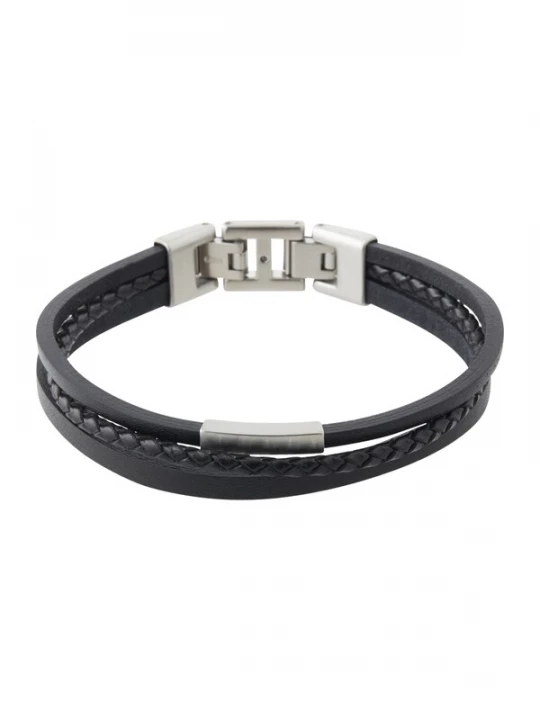 Obrázek produktu FOSSIL Náramek černá / stříbrná