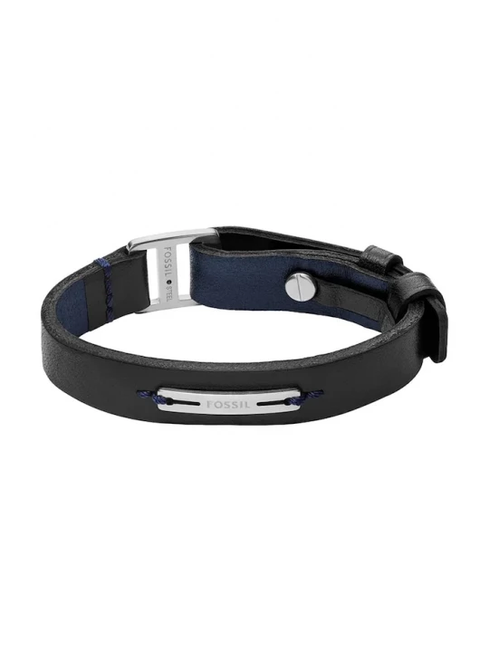 Obrázek produktu Fossil náramek pánský kůžený Machine černá