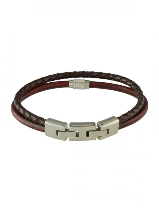 Obrázek produktu FOSSIL Náramek tmavě hnědá / stříbrná