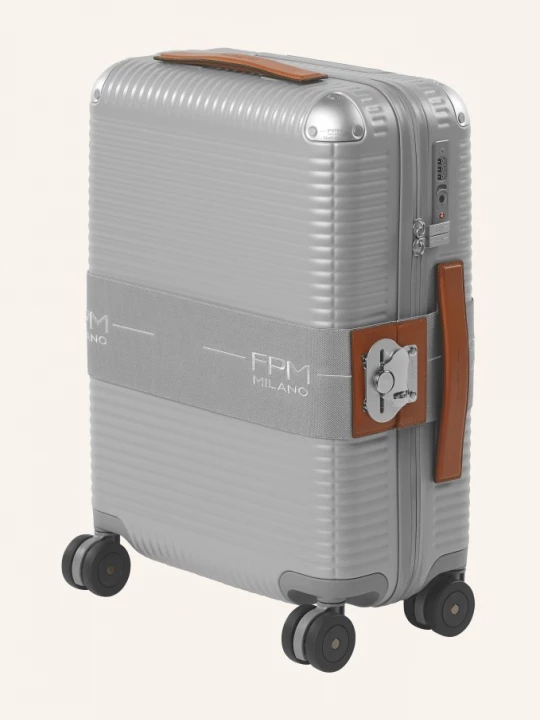 Obrázek produktu Fpm Milano Trolley Kufr Bank Zip Dlx Spinner M stříbrná / hnědá