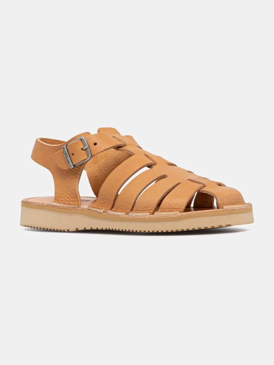 Obrázek produktu Fracap sandály s uzavřenou špičkou kožené Tan leather béžová