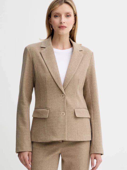 Obrázek produktu Fracomina Blazer příměsí vlny Fracomina béžová