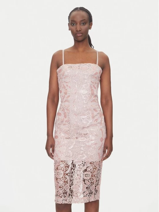 Obrázek produktu Fracomina Koktejlové šaty FQ25SD2008W708N6 Růžová Slim Fit