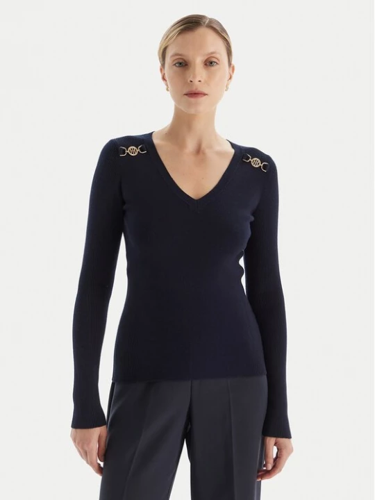 Obrázek produktu Fracomina Svetr FR25WT7025K43301 Tmavomodrá Slim Fit