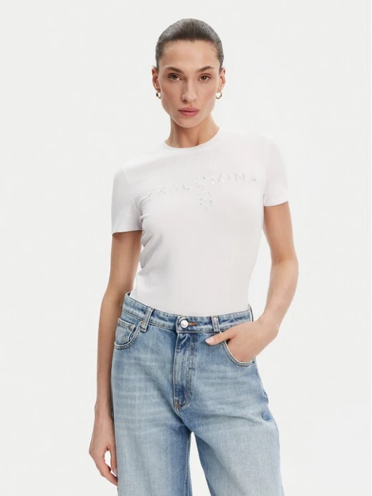 Obrázek produktu Fracomina T-Shirt FP25ST3011J449N5 Bílá Slim Fit