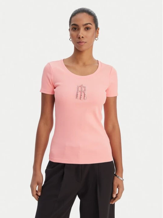 Obrázek produktu Fracomina T-Shirt FP26ST3001J42701 Korálová Slim Fit