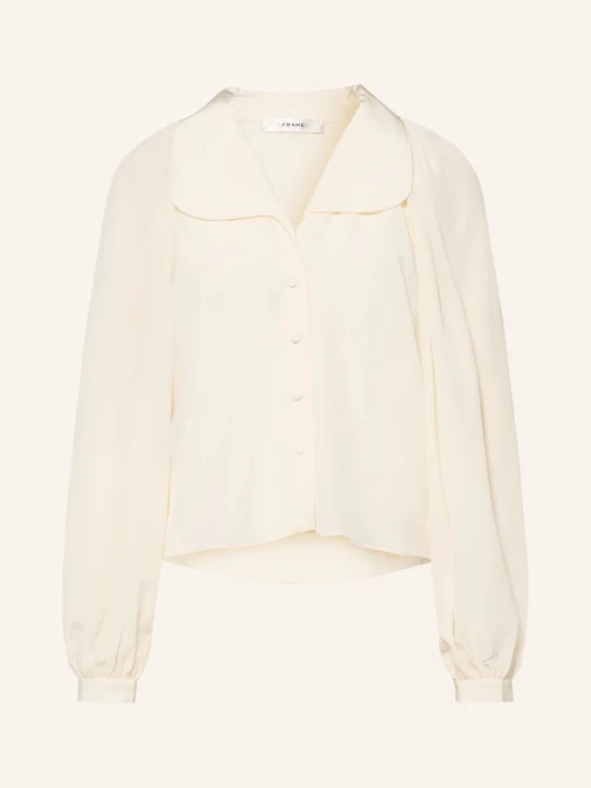 Obrázek produktu Frame Hedvábná Blůza The Silk Gala Shirt krémová