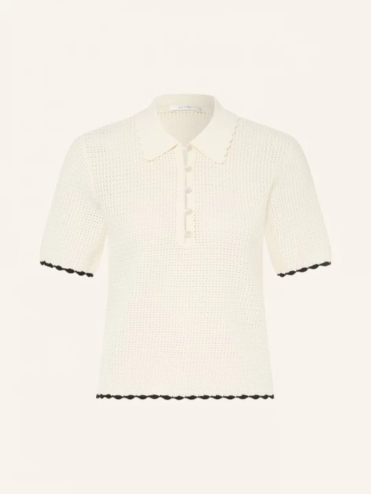 Obrázek produktu Frame Pletená Polokošile The Daybreak Polo krémová