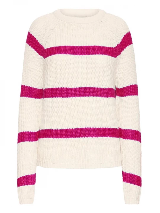 Obrázek produktu Fransa Svetr 'KAMIA' magenta / barva vaječné skořápky