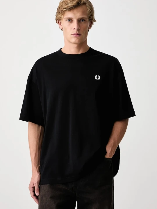 Obrázek produktu Fred Perry basic tričko pánské bavlněné černá