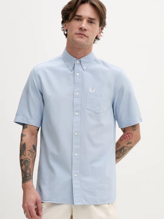 Obrázek produktu Fred Perry Bavlněná košile Fred Perry modrá