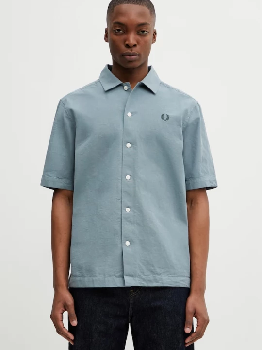 Obrázek produktu Fred Perry Bavlněná košile Fred Perry modrá