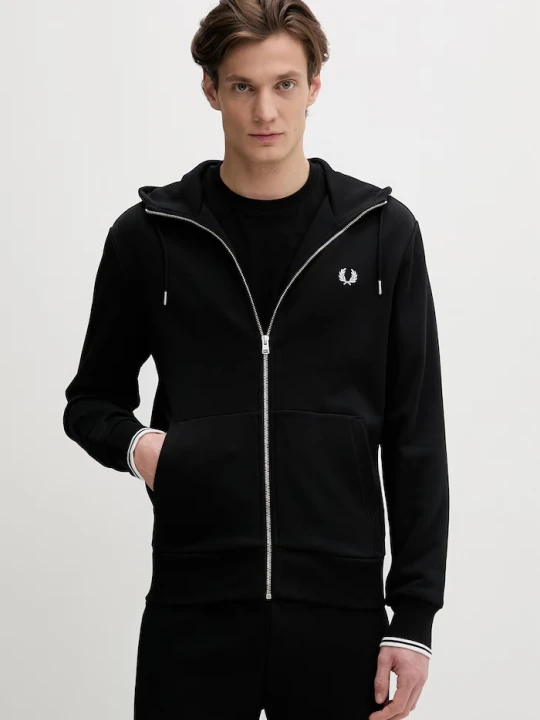 Obrázek produktu Fred Perry Bavlněná mikina černá