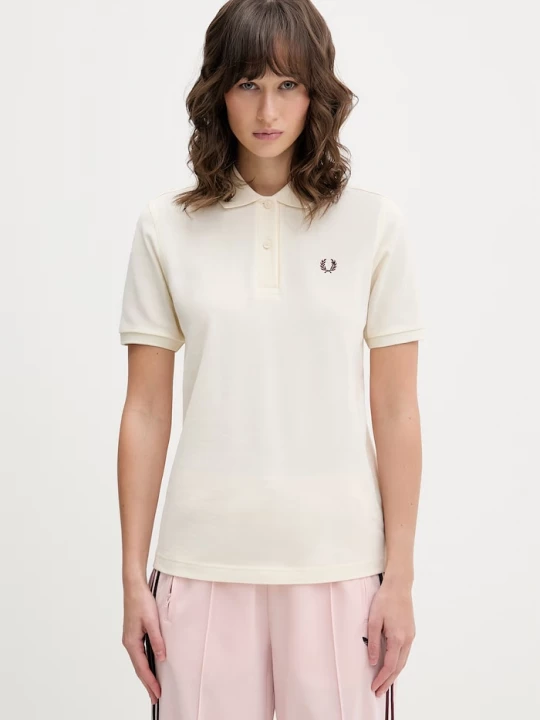 Obrázek produktu Fred Perry Bavlněné polo tričko Fred Perry béžová