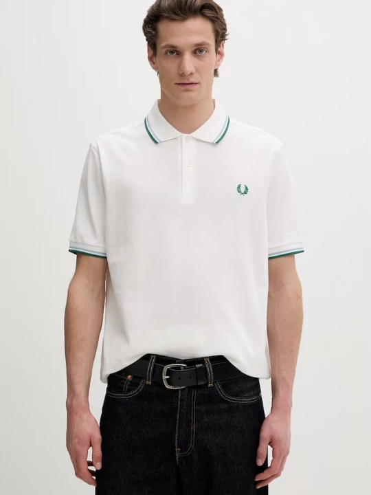 Obrázek produktu Fred Perry Bavlněné polo tričko Fred Perry béžová