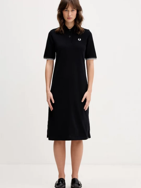Obrázek produktu Fred Perry Bavlněné šaty Fred Perry černá