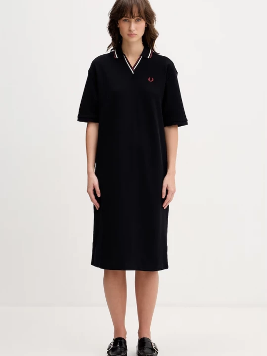 Obrázek produktu Fred Perry Bavlněné šaty Fred Perry námořnická modř