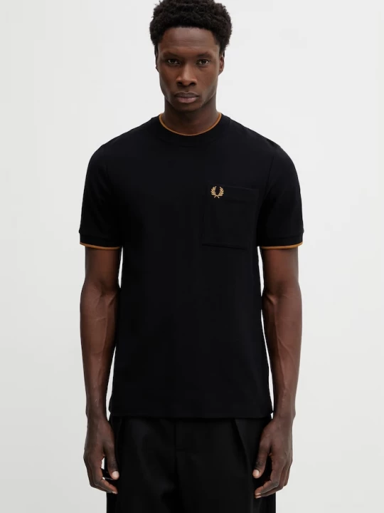 Obrázek produktu Fred Perry Bavlněné tričko Fred Perry černá
