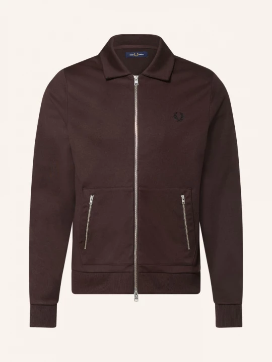 Obrázek produktu Fred Perry Bunda Na Trénink S Pruhy tmavě hnědá