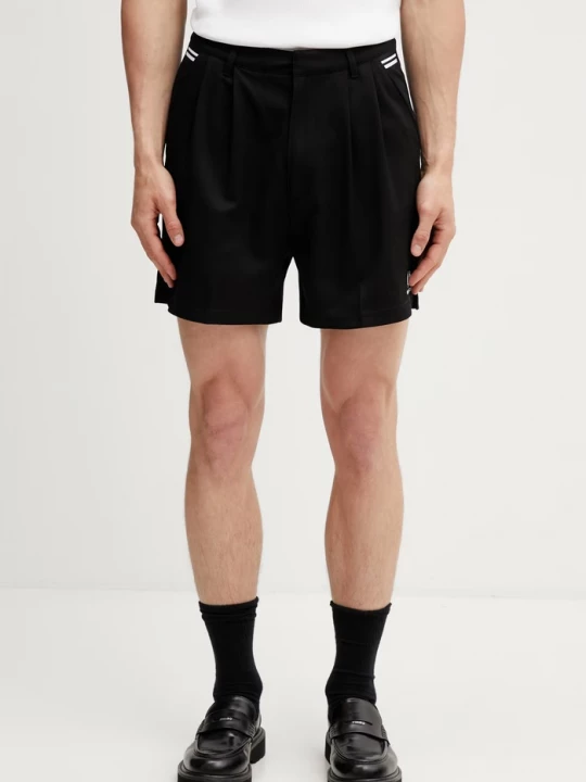 Obrázek produktu Fred Perry elegantní šortky pánské s viskózou x Kris Van Assche černá