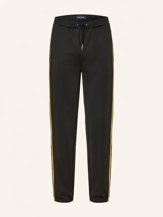 Obrázek produktu Fred Perry Kalhoty Ve Stylu Joggingových Kalhot Regular Fit S Pruhy Galon černá
