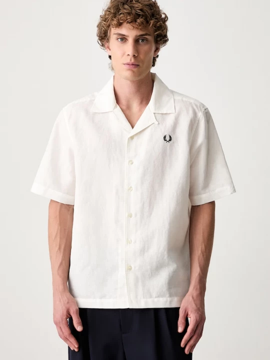 Obrázek produktu Fred Perry košile pánská se lnem béžová