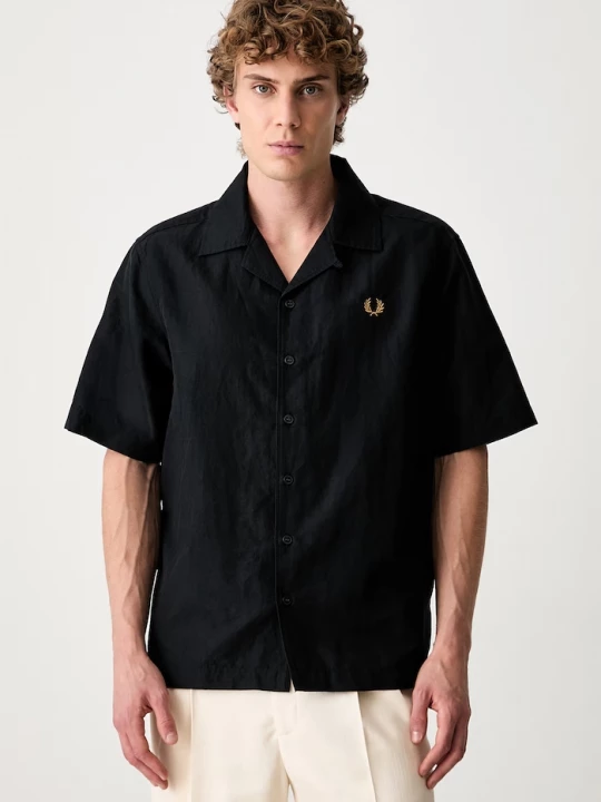 Obrázek produktu Fred Perry košile pánská se lnem černá