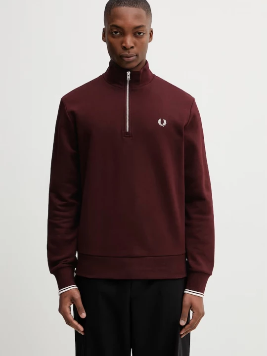 Obrázek produktu Fred Perry mikina pánská bavlněná burgundské