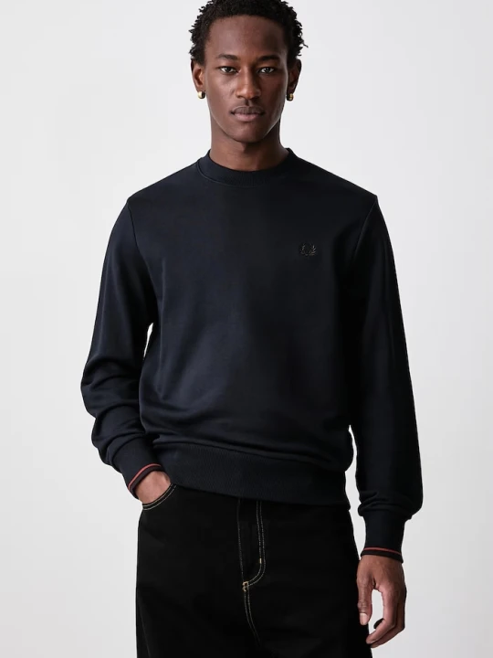 Obrázek produktu Fred Perry mikina pánská bavlněná námořnická modř