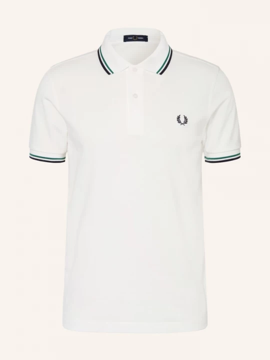 Obrázek produktu Fred Perry Piqué Polokošile bílá / petrolejová / tmavě modrá