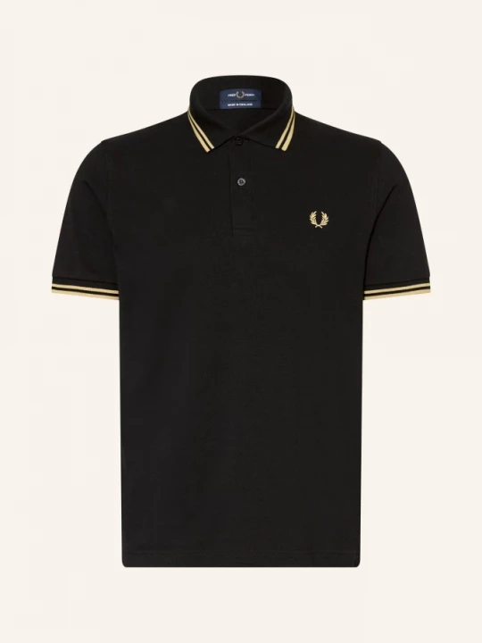 Obrázek produktu Fred Perry Piqué Polokošile černá / světle hnědá