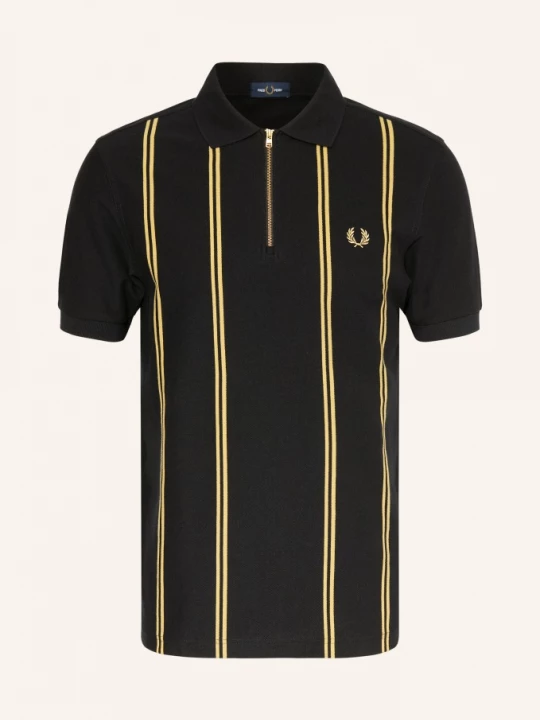 Obrázek produktu Fred Perry Piqué Polokošile černá / tmavě žlutá